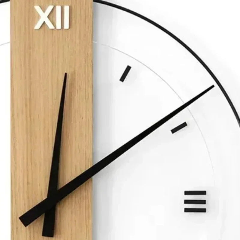 SUENTA Stille Wanduhr Aus Holz Mit Ruhigem Uhrwerk Minimal Design