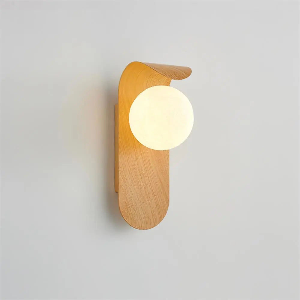 SUENTA Stilvolle Wandlampe in Schwarz mit Goldakzenten – Modernes Design Holz