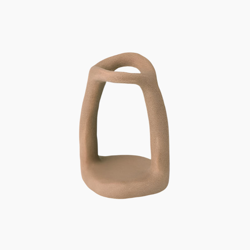 SUENTA Stilvoller Keramik Halter – Minimalistischer Zahnbürsten- und Stifthalter, Weiß Braun