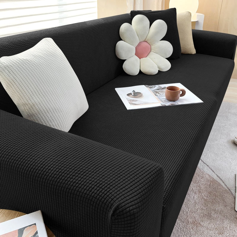 SUENTA Stilvoller Stretch Sofabezug Für Eck Und L Form Sofas