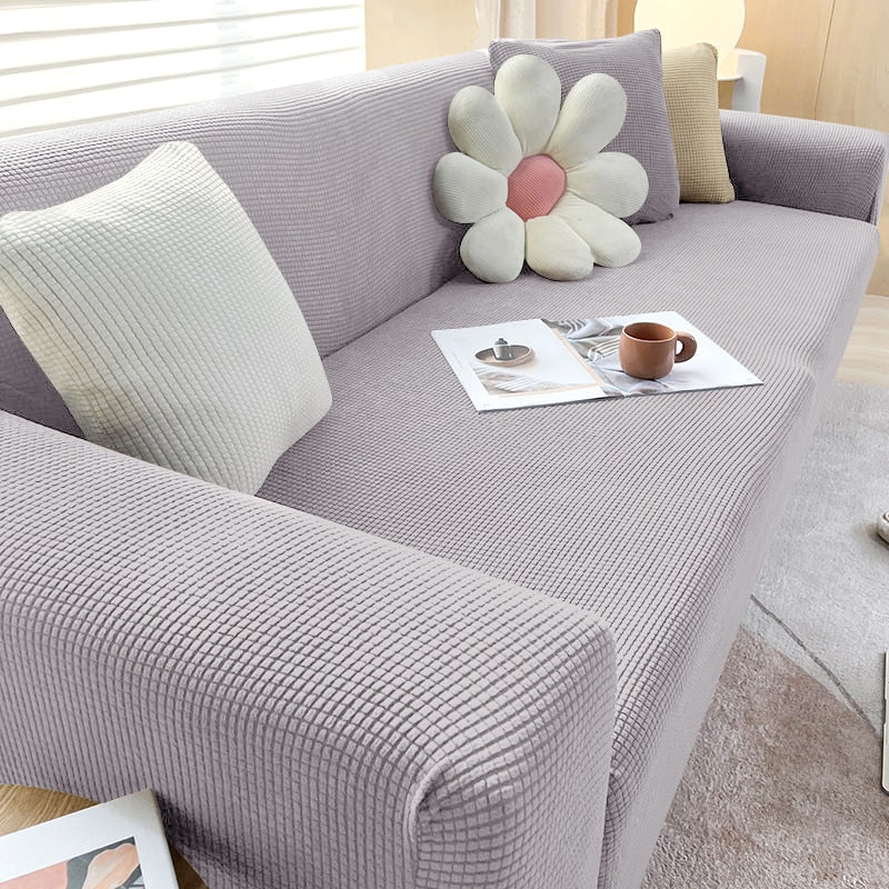 SUENTA Stilvoller Stretch Sofabezug Für Eck Und L Form Sofas