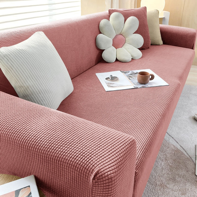 SUENTA Stilvoller Stretch Sofabezug Für Eck Und L Form Sofas