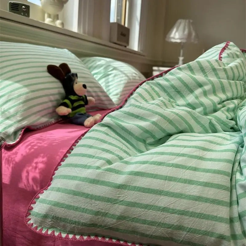 SUENTA Stilvolles Bettwäsche Set aus 100% Polyester – 150x200cm, Grau B Flachbettlaken
