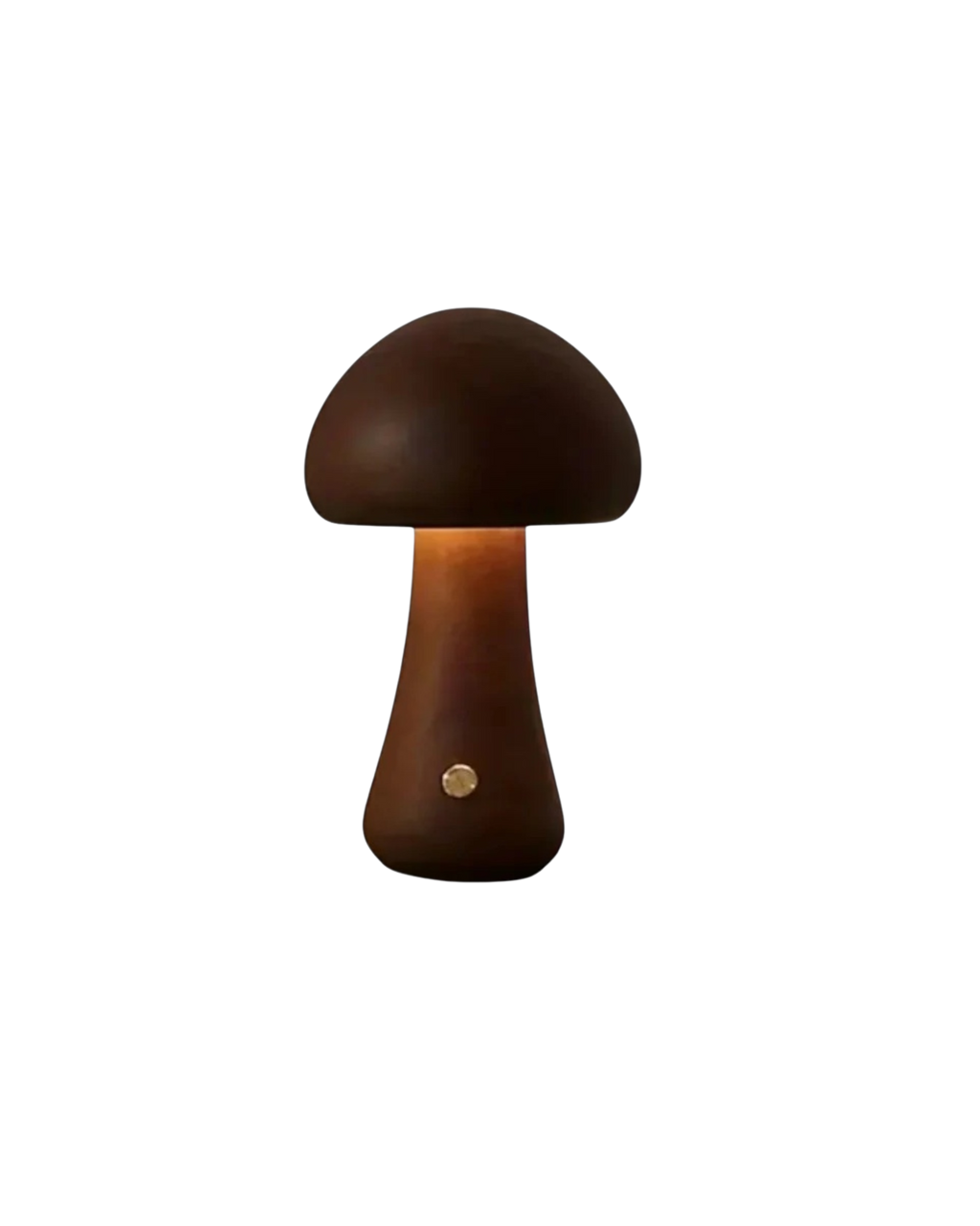 SUENTA Tischlampe im Pilzdesign aus Holz – Minimalistisch und Elegant Walnuss