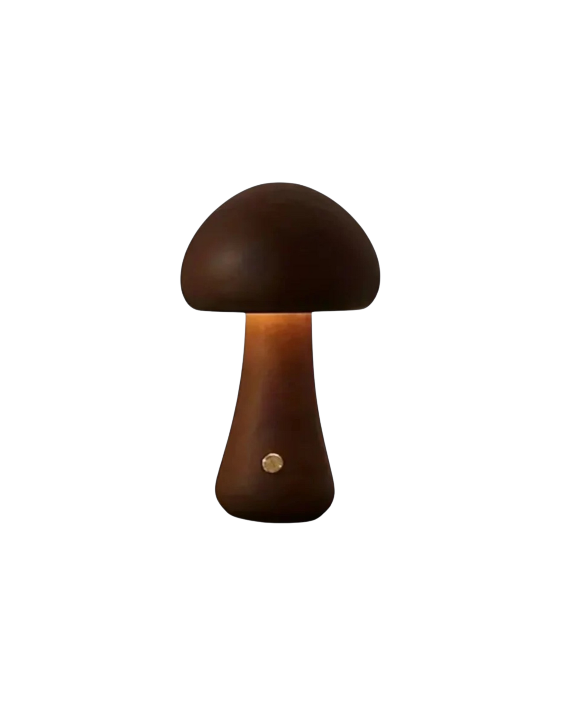 SUENTA Tischlampe im Pilzdesign aus Holz – Minimalistisch und Elegant Walnuss