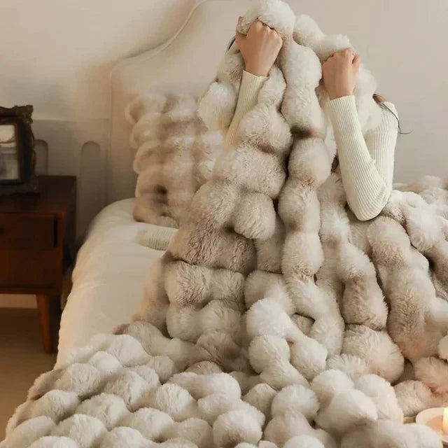 SUENTA Tragbare Flauschige Kunstfelldecke Für Sofa Und Bett