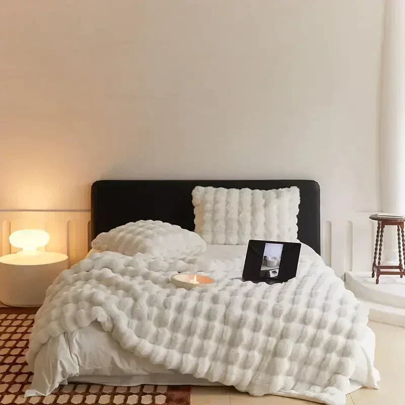 SUENTA Tragbare Flauschige Kunstfelldecke Für Sofa Und Bett
