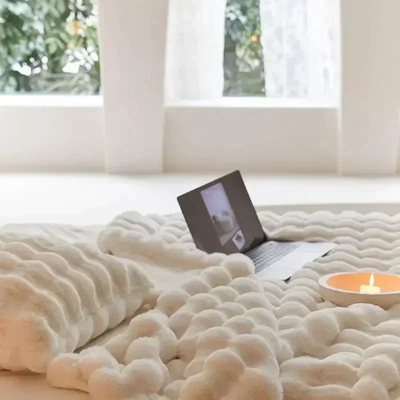 SUENTA Tragbare Flauschige Kunstfelldecke Für Sofa Und Bett