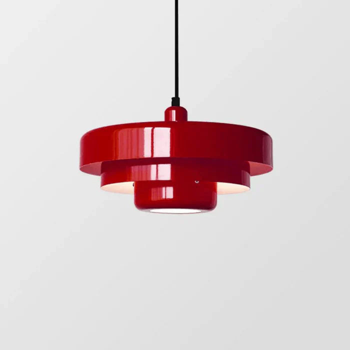 SUENTA Vintage LED Pendelleuchte Zeitloser Industriecharme Für Rot Kaltweiß