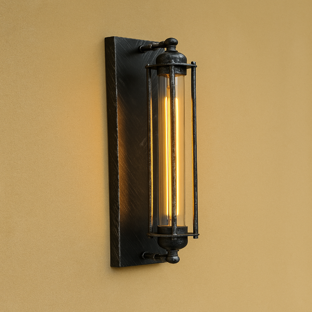 SUENTA Vintage Wandmontierte LED Leuchte Mit Elegantem Touch Silber