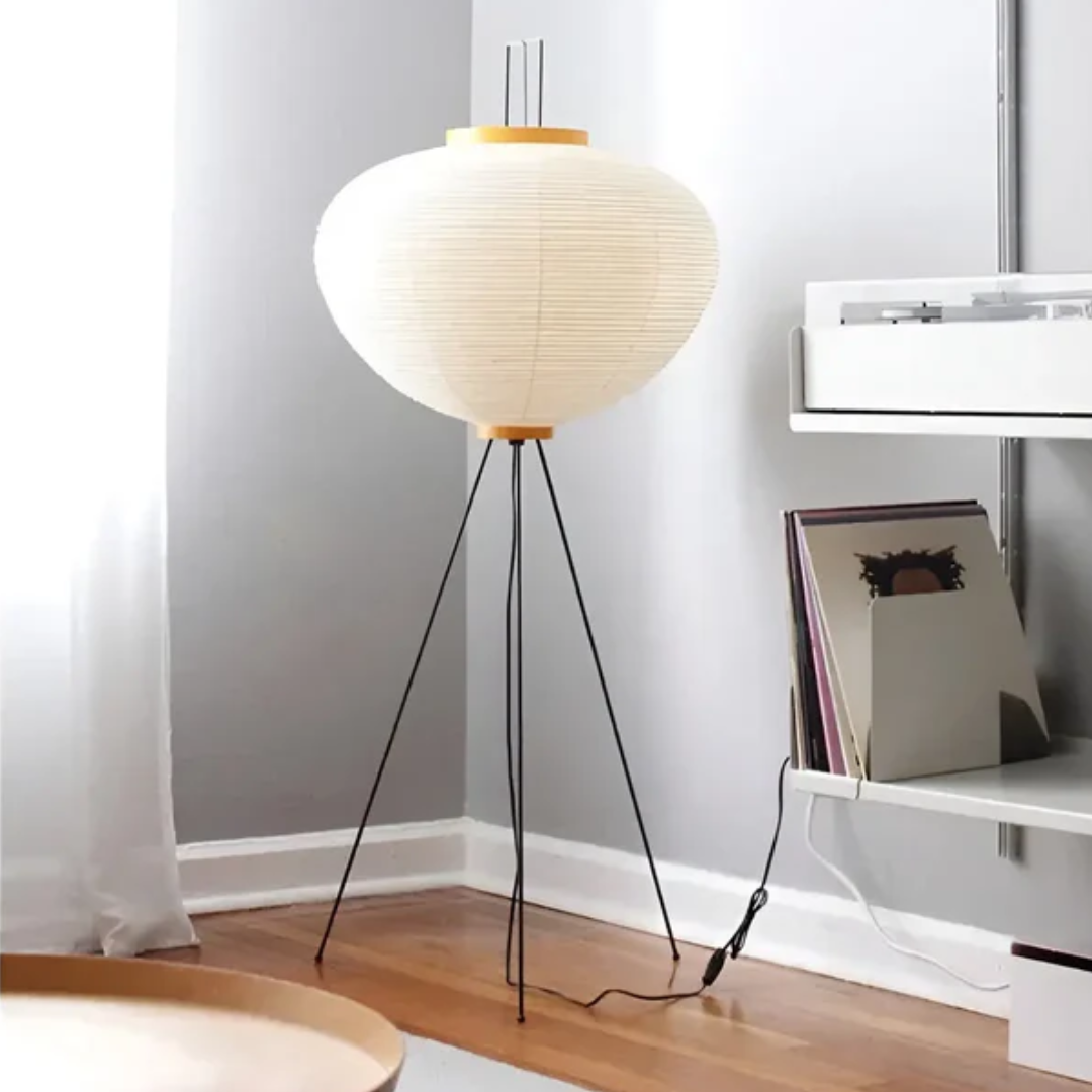 SUENTA Wabi Sabi Stehende LED Lampe Aus Reispapier Für Zen Ambiente Default