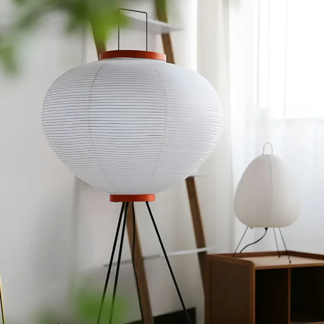 SUENTA Wabi Sabi Stehende LED Lampe Aus Reispapier Für Zen Ambiente
