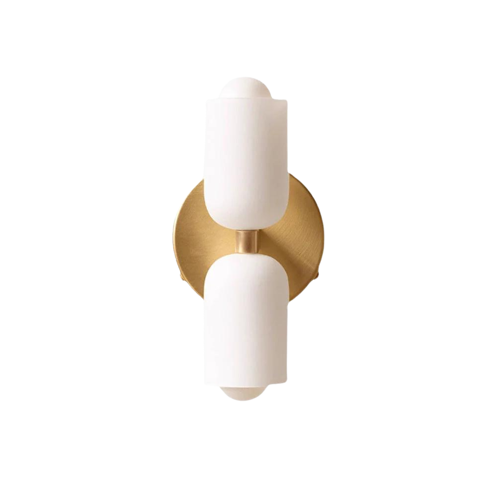 SUENTA Wandlampe Gold-Schwarz – Elegante Wandleuchte für Wohnräume Helles Gold
