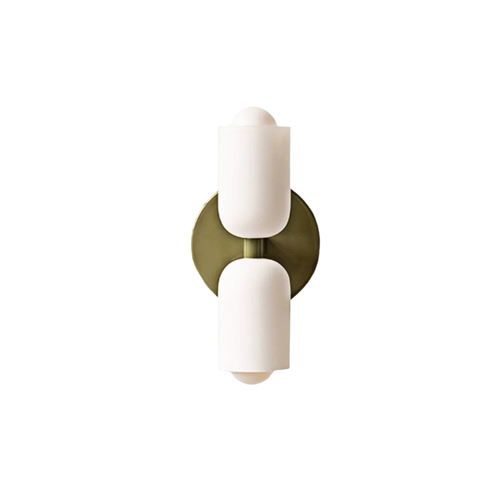 SUENTA Wandlampe Gold-Schwarz – Elegante Wandleuchte für Wohnräume Waldgrün
