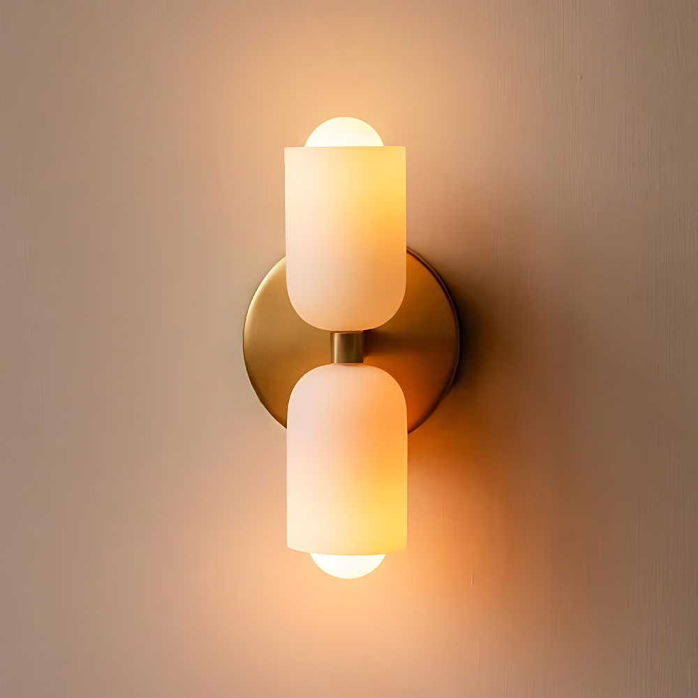 SUENTA Wandlampe Gold-Schwarz – Elegante Wandleuchte für Wohnräume