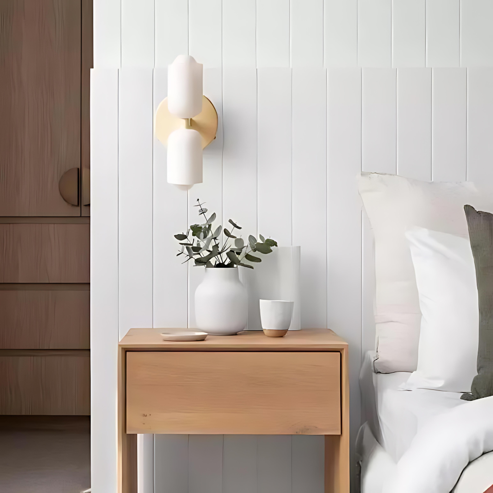 SUENTA Wandlampe Gold-Schwarz – Elegante Wandleuchte für Wohnräume
