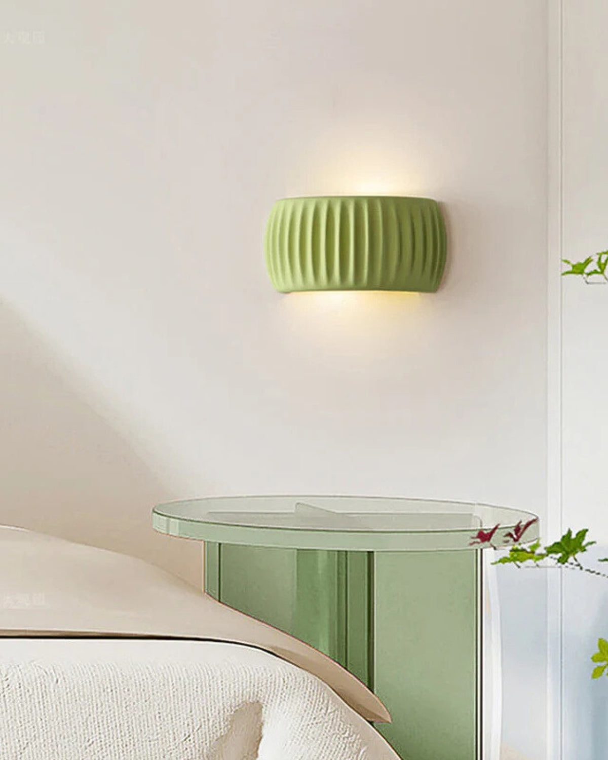 SUENTA Wandlampe mit Wellenform – Elegantes Design in Erdtönen