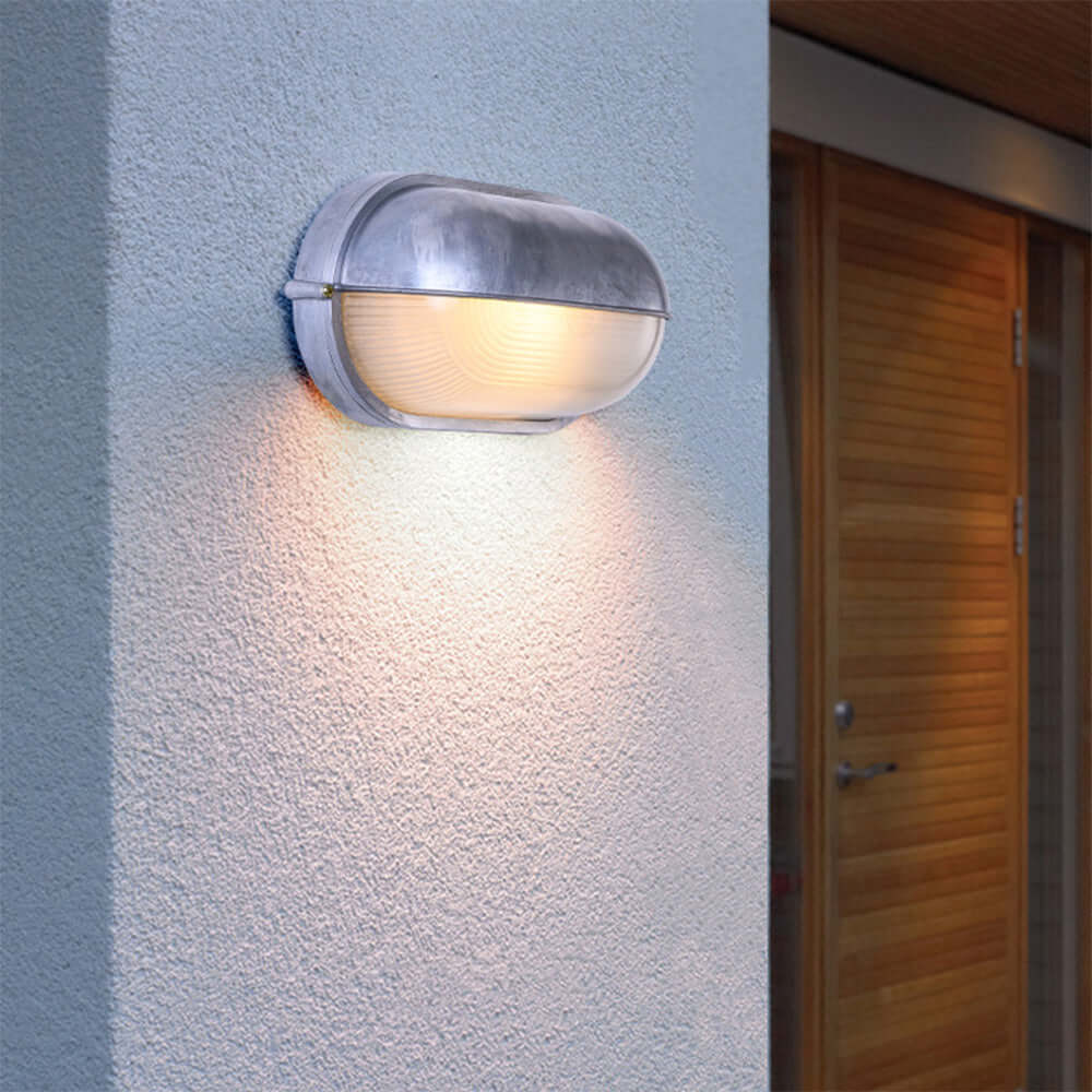 SUENTA Wasserdichte Außenwandlampe Aus Glas Mit Wetterfestem Design Grau Stil B: T21cm(8.27") x H10cm(3.93")