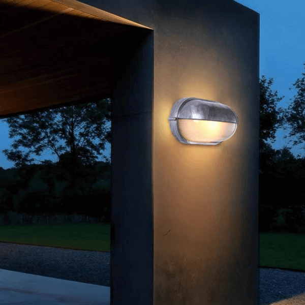 SUENTA Wasserdichte Außenwandlampe Aus Glas Mit Wetterfestem Design