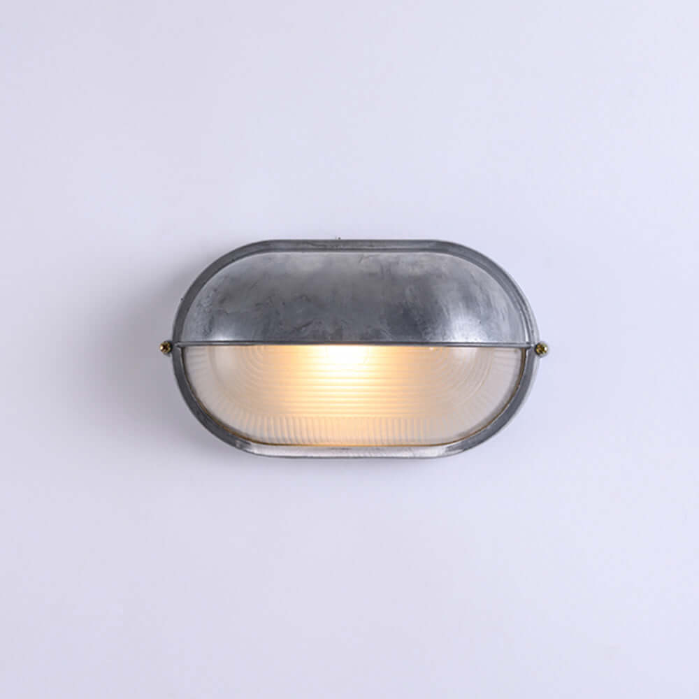 SUENTA Wasserdichte Außenwandlampe Aus Glas Mit Wetterfestem Design Grau Stil B: T28cm(11.02") x H16cm(6.3")