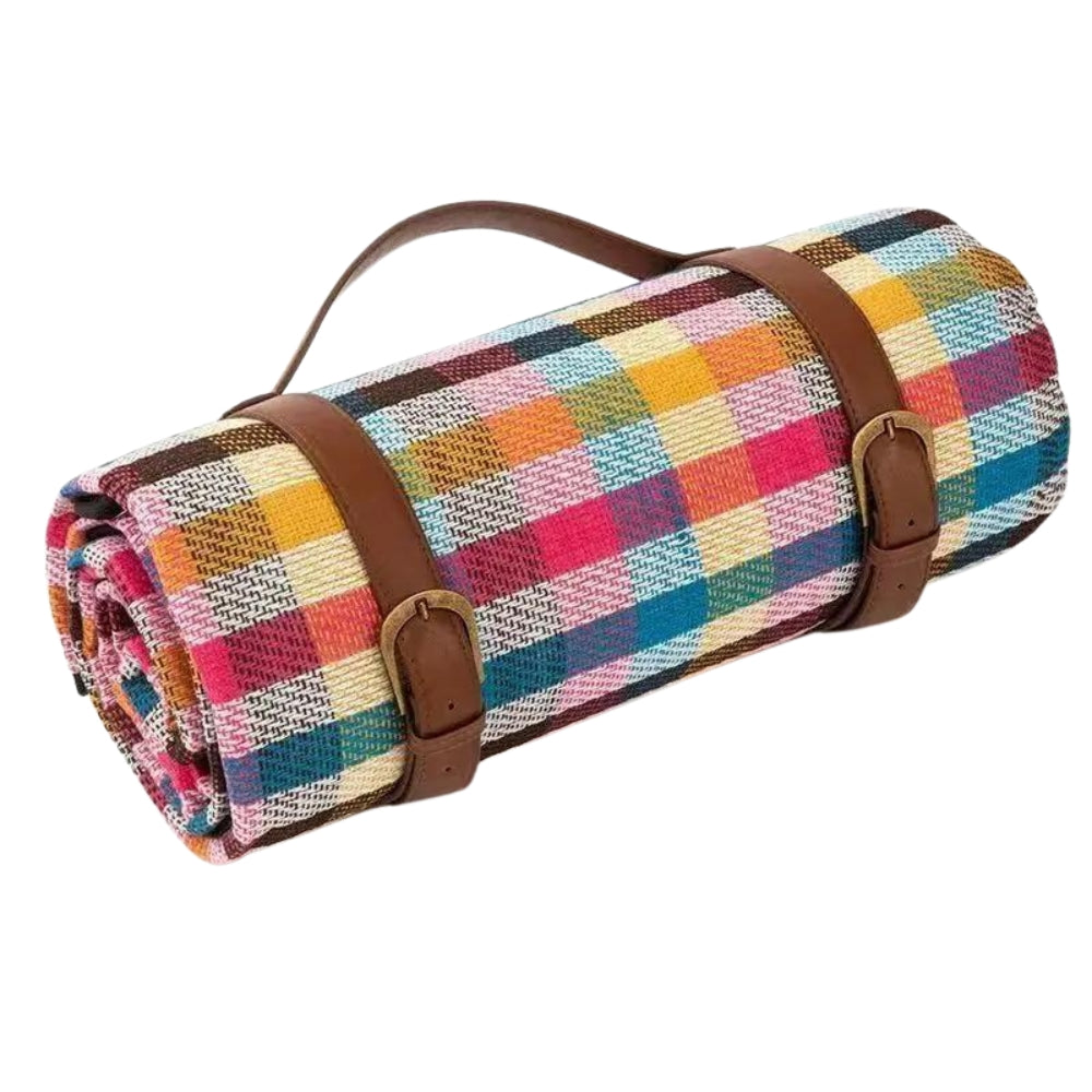 SUENTA Wasserdichte Outdoor Picknickmatte Allwetterkomfort Leicht Regenbogen