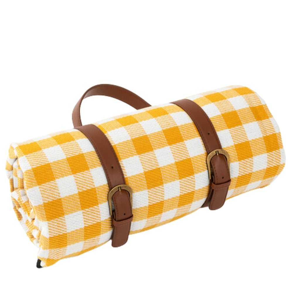 SUENTA Wasserdichte Outdoor Picknickmatte Allwetterkomfort Leicht Gelb