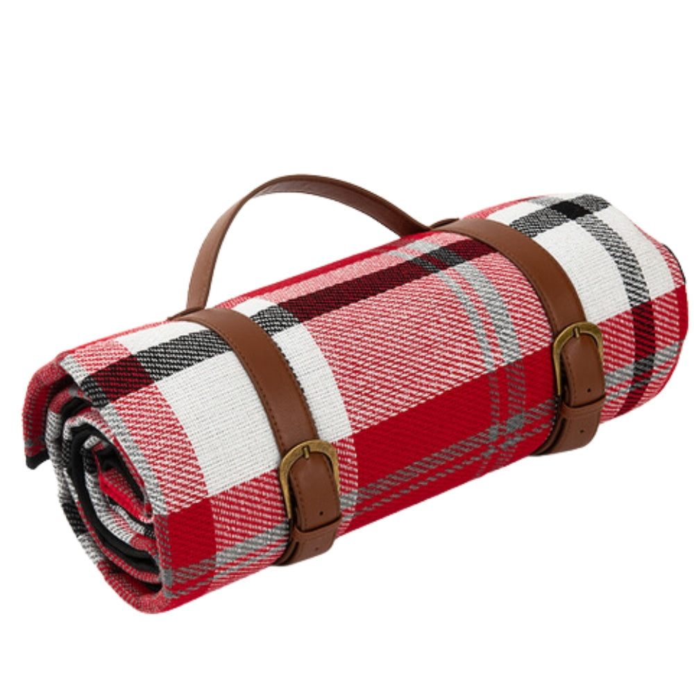 SUENTA Wasserdichte Outdoor Picknickmatte Allwetterkomfort Leicht Rot 2