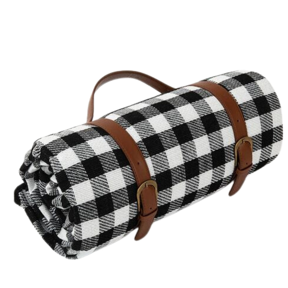 SUENTA Wasserdichte Outdoor Picknickmatte Allwetterkomfort Leicht Schwarz 1