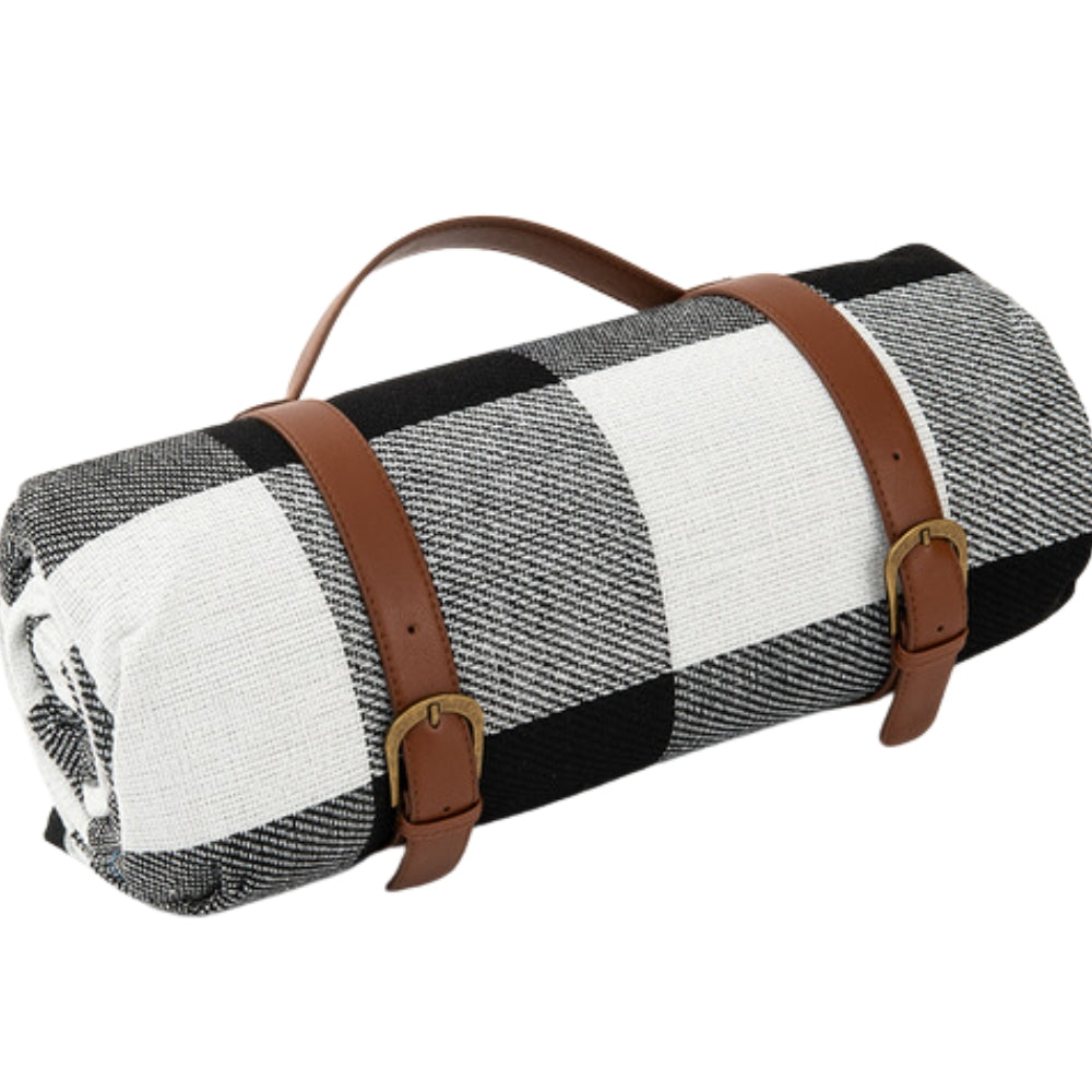 SUENTA Wasserdichte Outdoor Picknickmatte Allwetterkomfort Leicht Schwarz 2