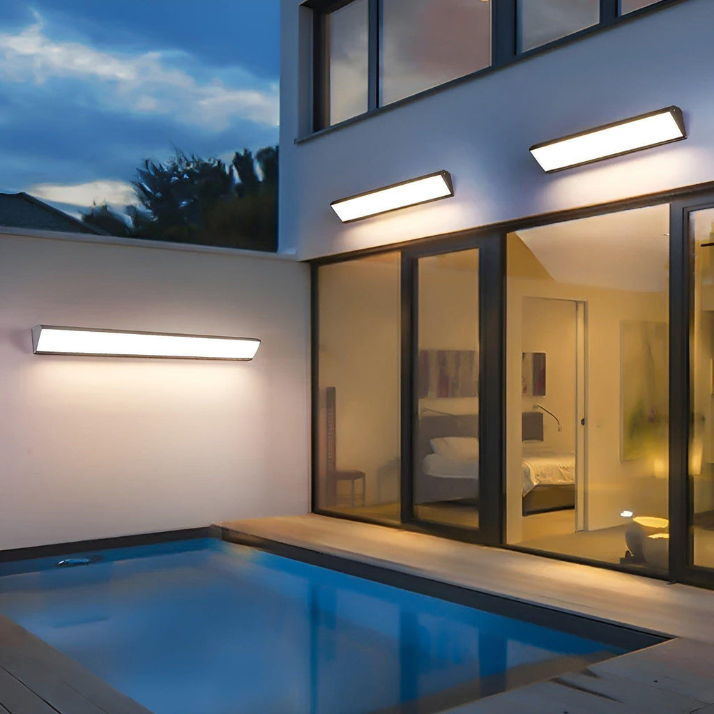 SUENTA Wasserfeste LED Wandleuchte für Innen und Außen – Energiesparend Warmweiß