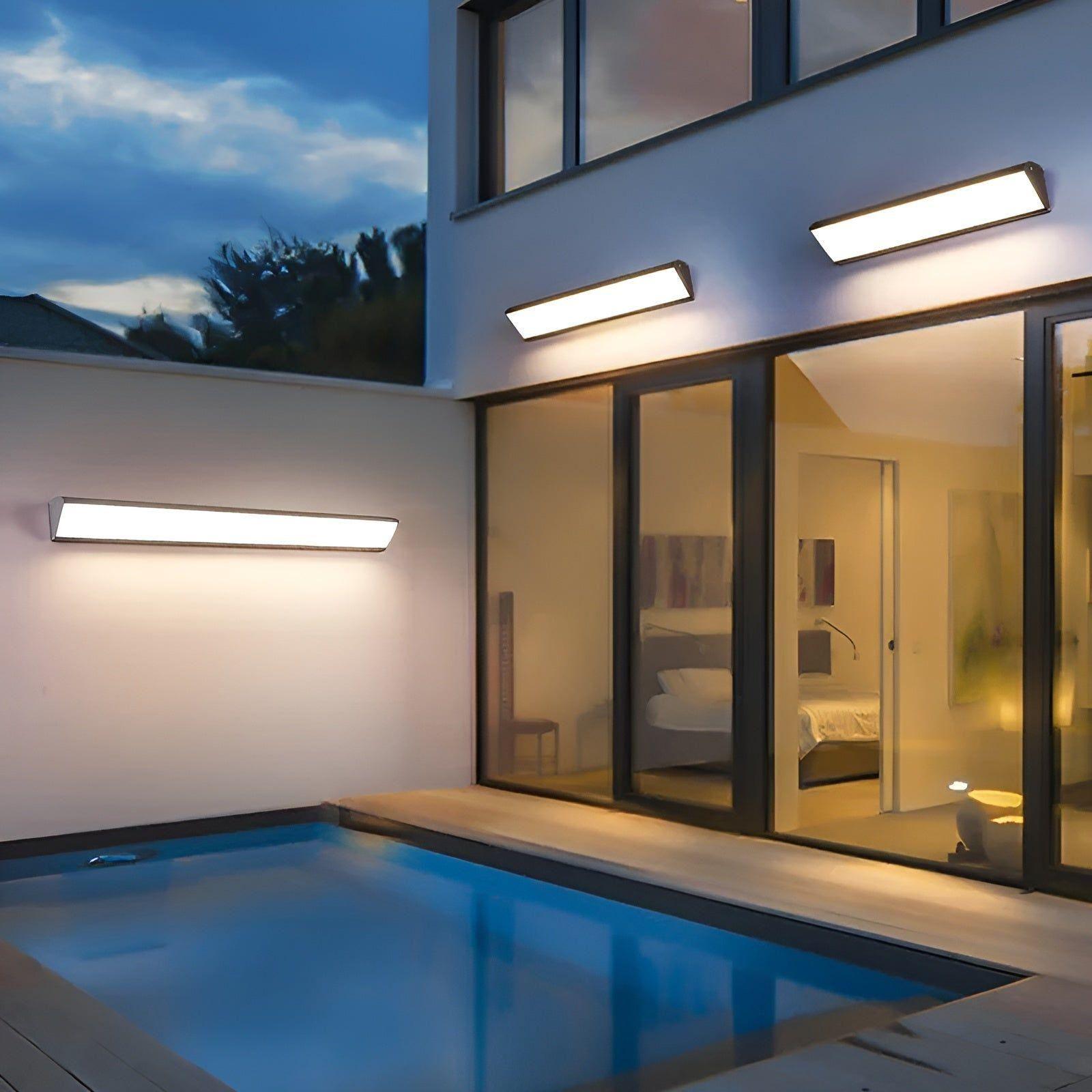 SUENTA Wasserfeste LED Wandleuchte für Innen und Außen – Energiesparend Warmweiß