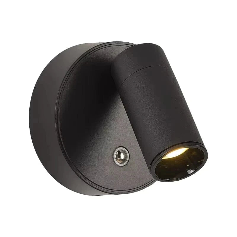 SUENTA Wiederaufladbare LED Wandleuchte Mit Magnethalterung Schwarz