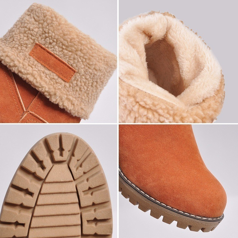 SUENTA Damenstiefel Warme Gefütterte Für Den Winter Bequem - Winterstiefel
