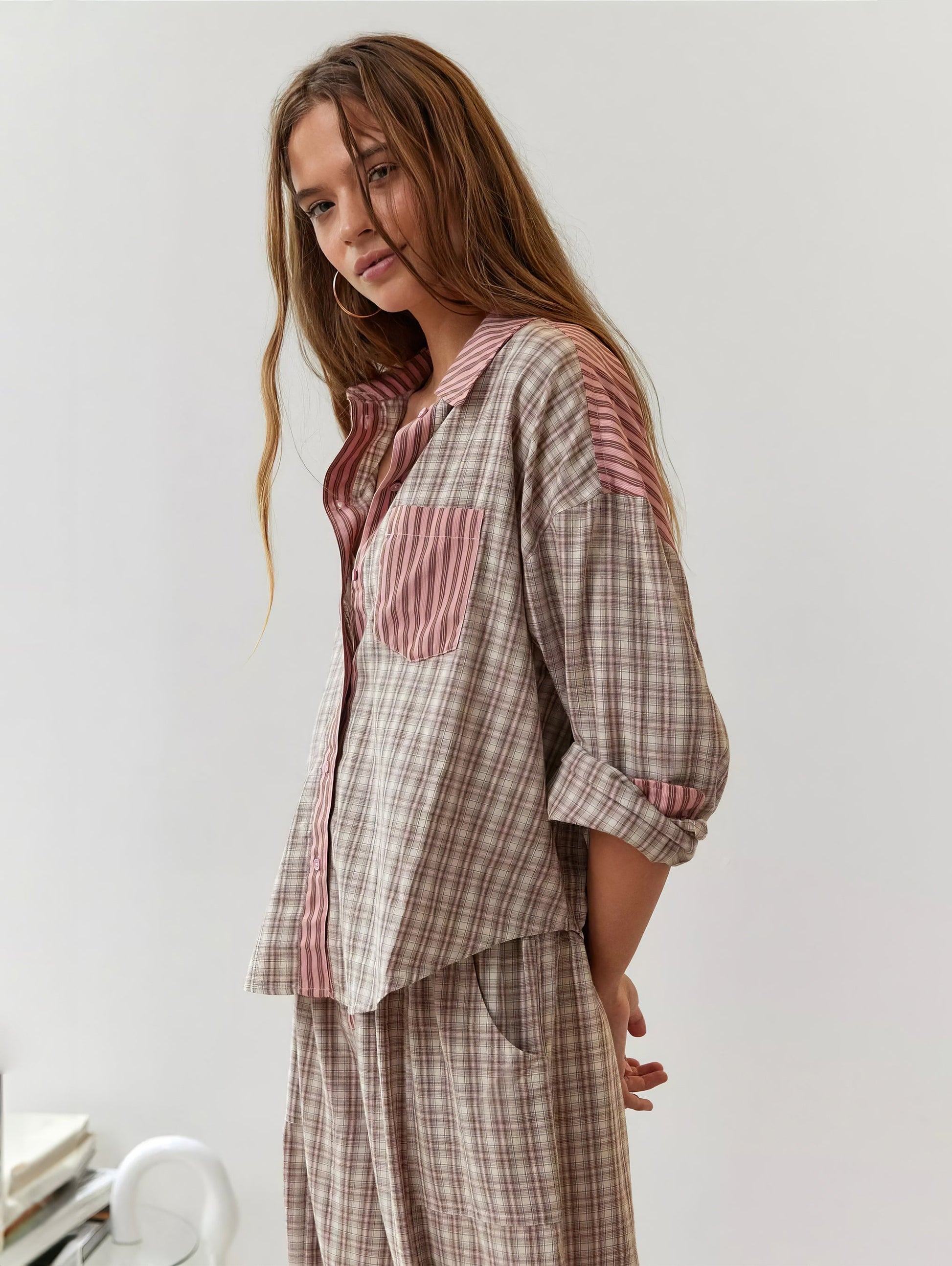 SUENTA Damen Pyjama-Set – Bequeme Passform & Elegantes Design Rosa