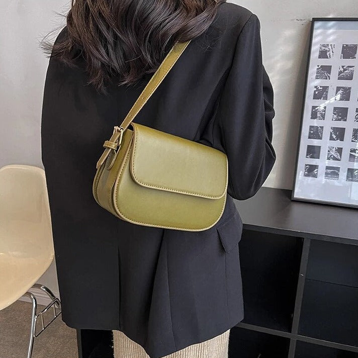SUENTA Handgefertigte Elegante Tasche Zeitloses Accessoire Grün Nur eine Größe