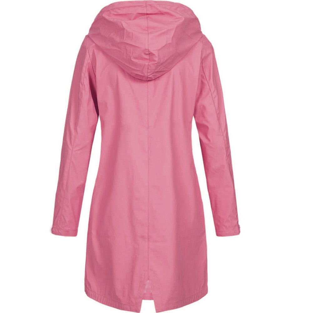 SUENTA Regenjacke Stylische Für Damen Wasserdicht Femininen Schnitt - Winterjacke Damen