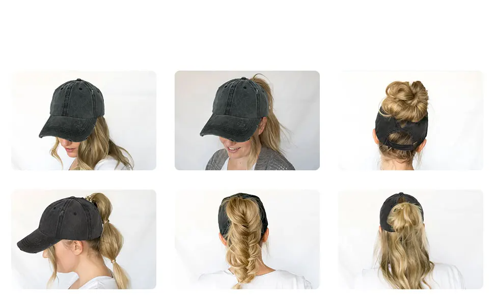 SUENTA Pferdeschwanz Baseballcap Atmungsaktivem Komfort Uv Schutz