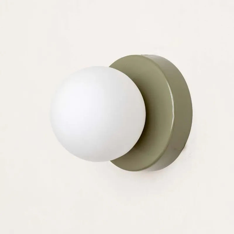 SUENTA Kreative LED Wandleuchte Macaron 10/12cm Glas Balkon Grün