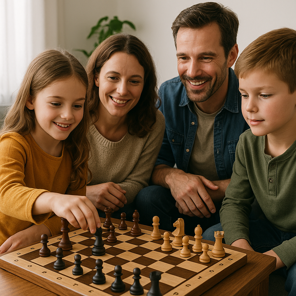 SUENTA Schachspiel aus Holz – Klappbares Turnier-Schachbrett
