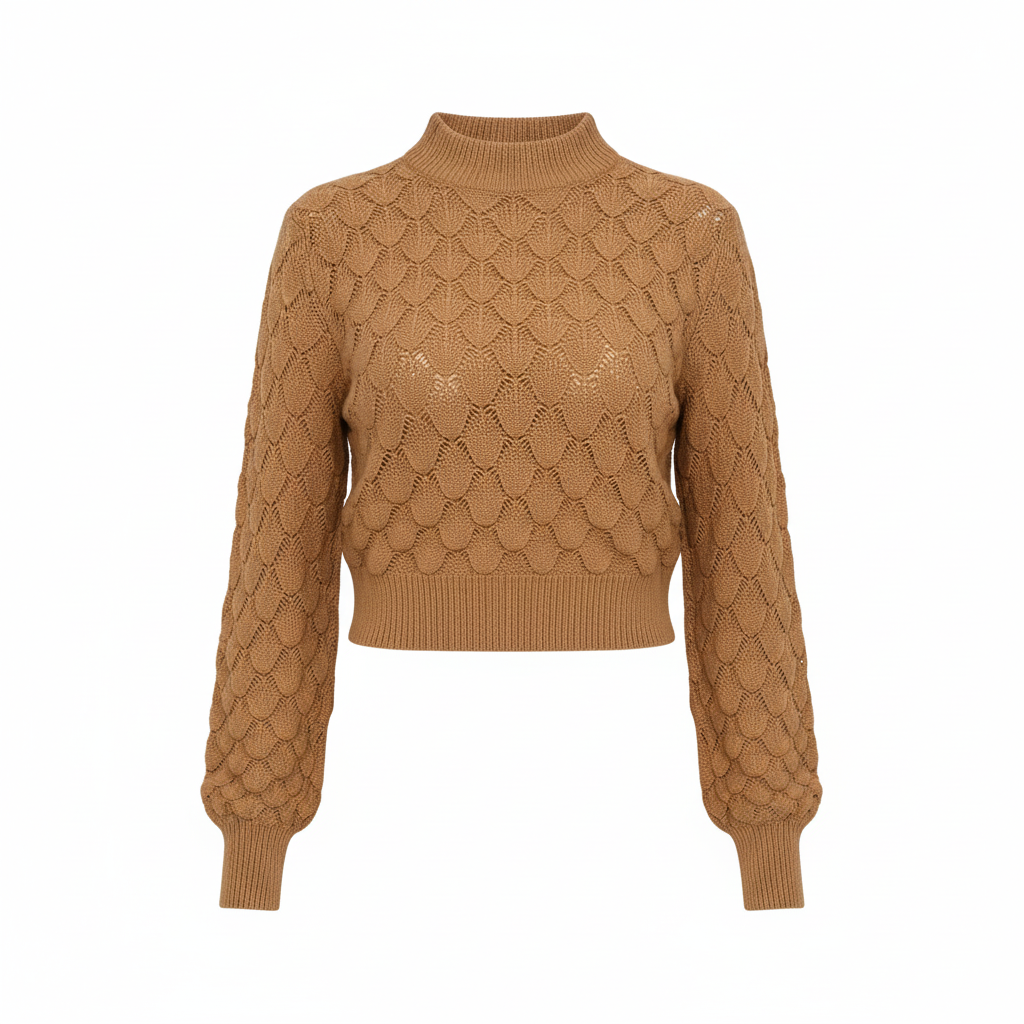 SUENTA Aureliuz Dame Striktrøje – Enkelt Design & Lange Ærmer