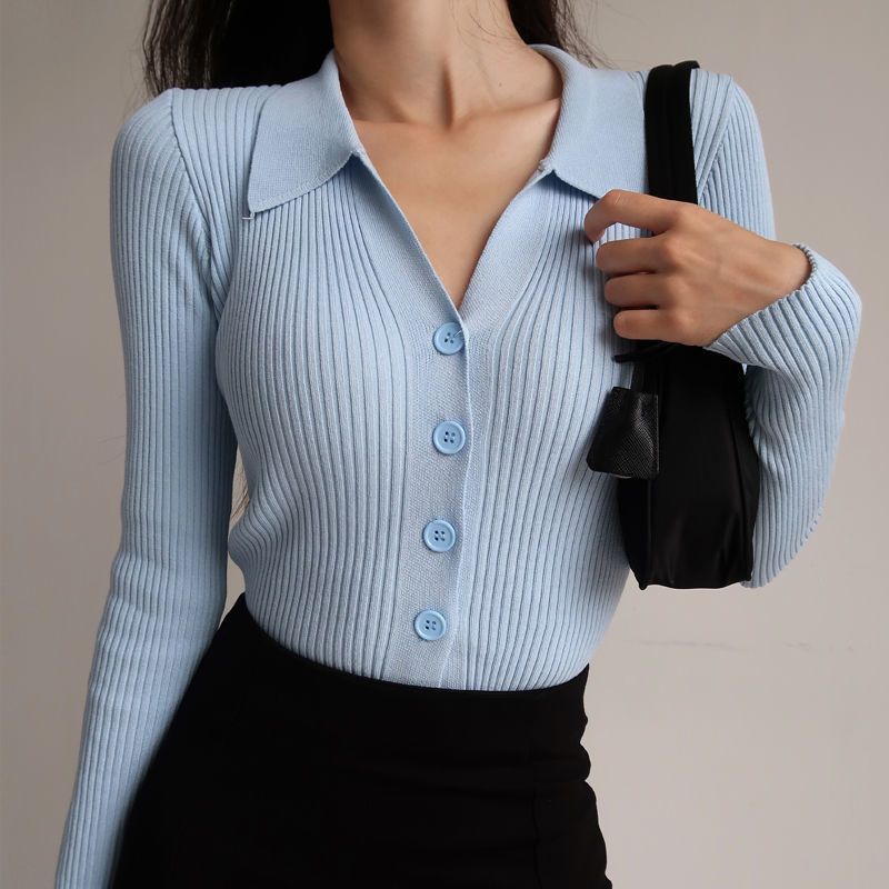 SUENTA Marquise Damen-Cardigan – Schmale Passform mit V-Ausschnitt & Revers