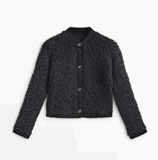 SUENTA Chloé | Damen-Teddyjacke für die Übergangszeit – Vielseitig und bequem Schwarz