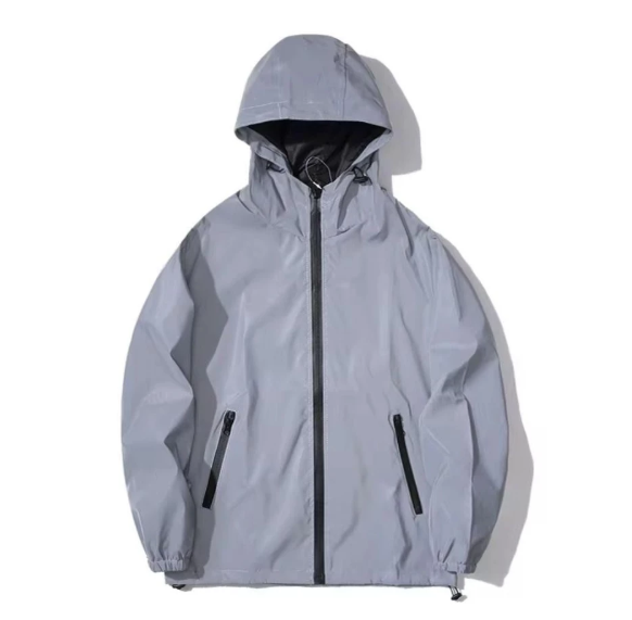 SUENTA Herren-Softshell Jacke mit Kapuze Reflektierende Elemente