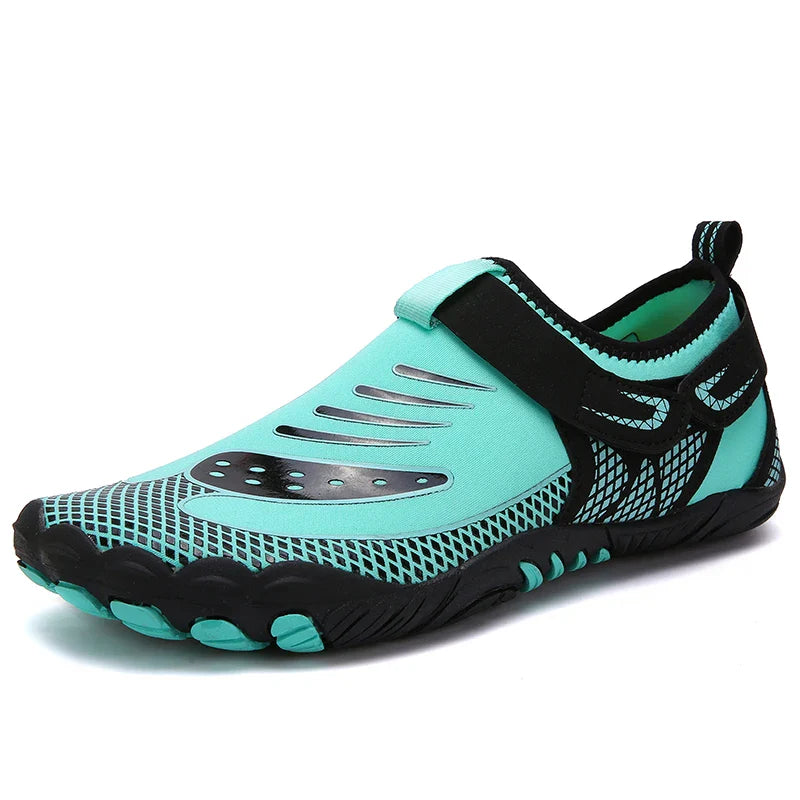SUENTA Unisex Barfußschuhe Rutschfest Wasserdichte Strand Türkis