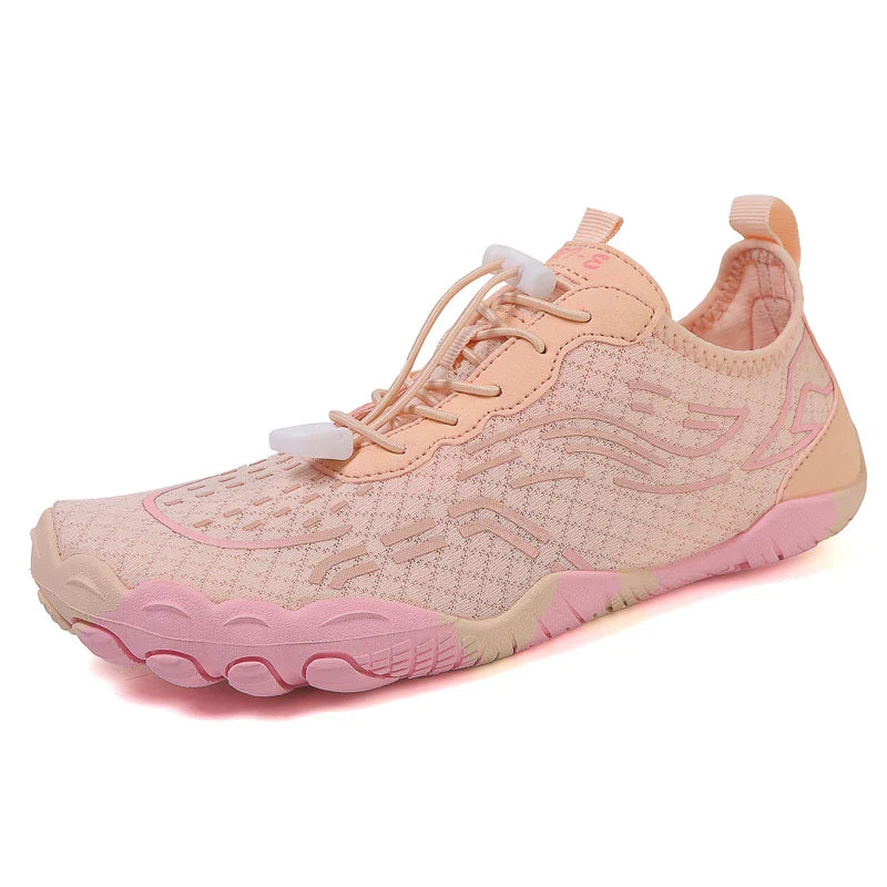 SUENTA Unisex Wasserdichte Barfußschuhe Rutschfeste Sohle Rosa
