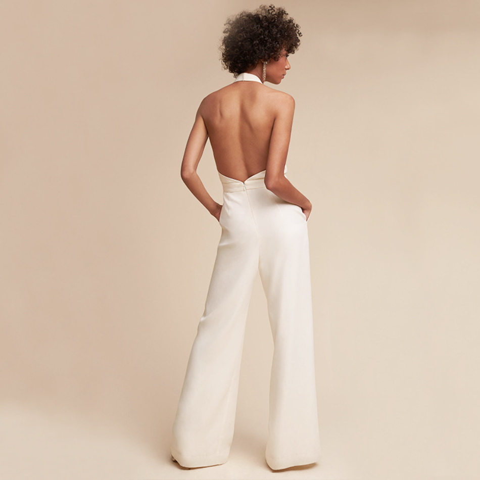 SUENTA Damen Vielseitiger Lang-Jumpsuit für Jeden Anlass Multitalent - Overall
