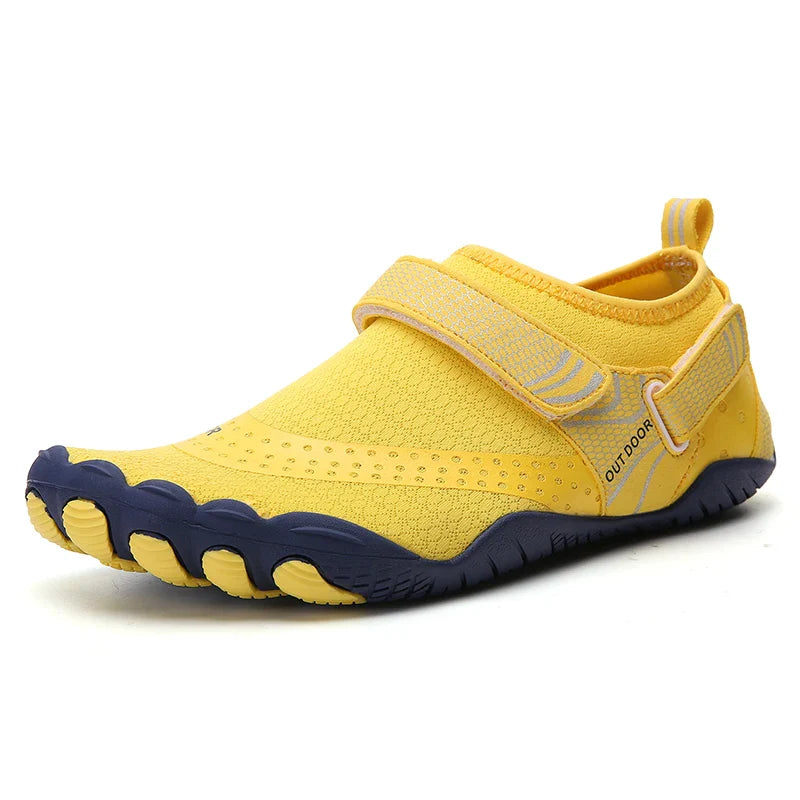 SUENTA Unisex Barfußschuhe Rutschfest Wasserdichte Strand Gelb