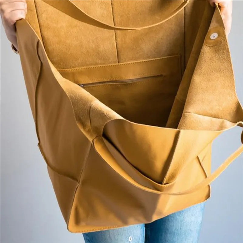 SUENTA Damen Must-Have-Tasche Oversized Tragetasche Alltag