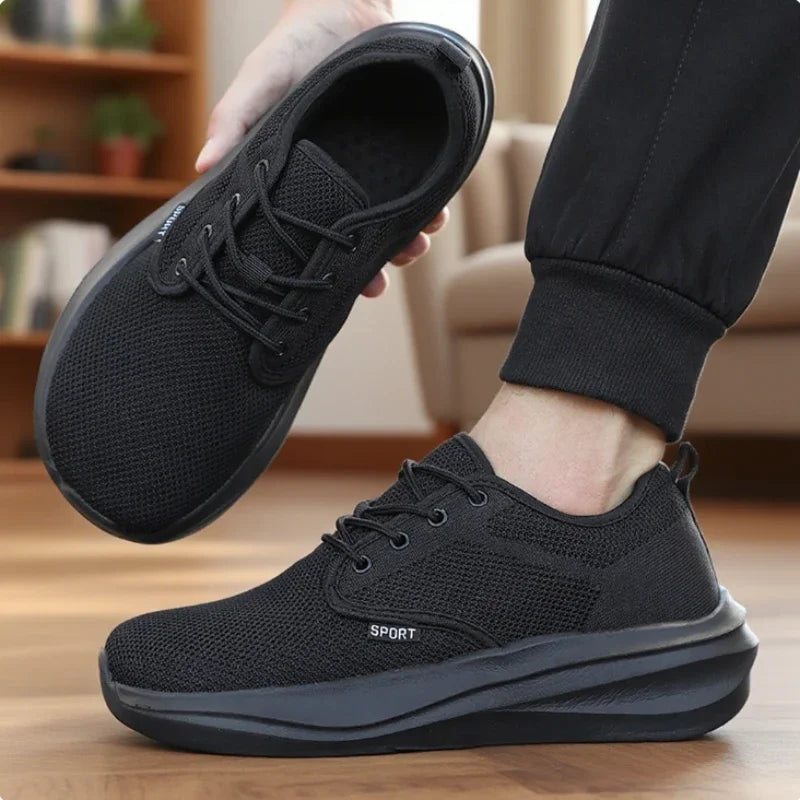 SUENTA Men's Casual Wide Barefoot Shoes - Unisex Minimalist Zero Drop Trail Running & Walking Shoes with Non-Slip Rubber Sole, Breathable