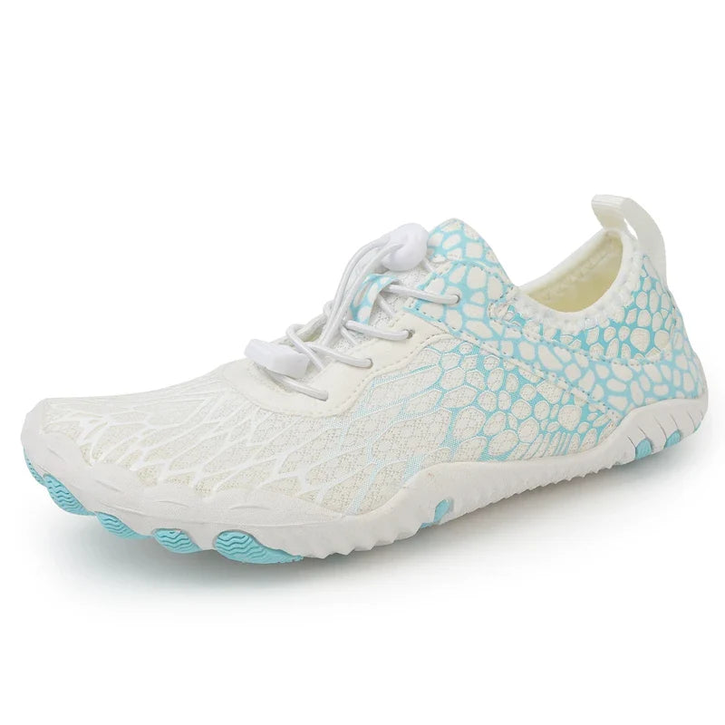 SUENTA Unisex Barfußschuhe Wasserdicht Minimalistisches Design Weiß